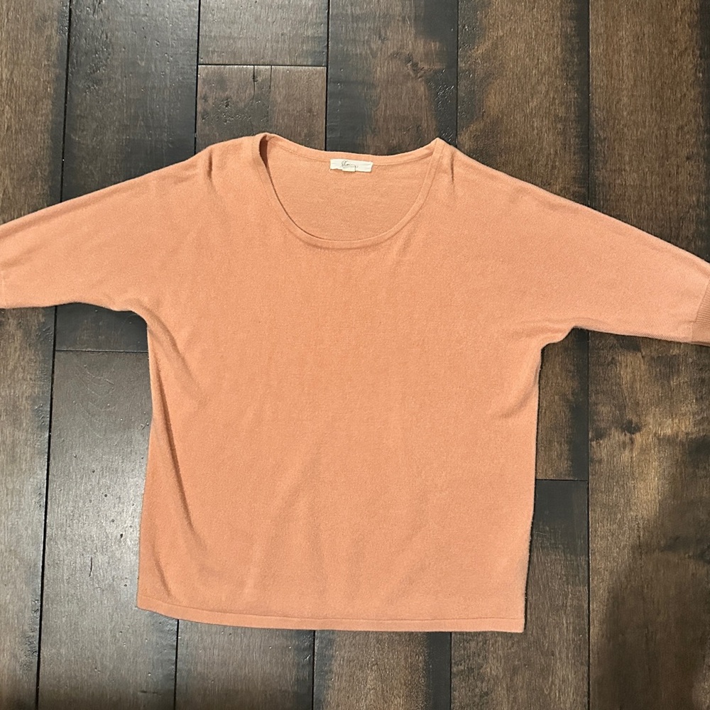 Xai forever 21 Orange 3/4 Sleeve Top